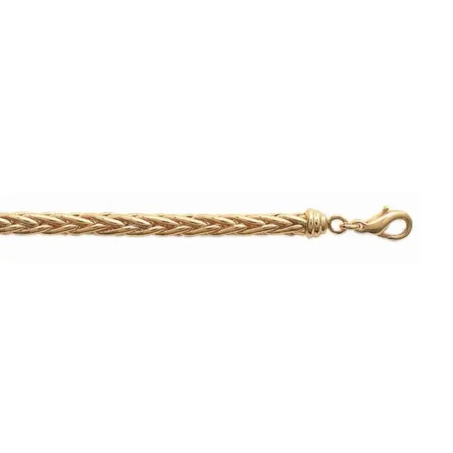 Oriana France bracelet plaqué or maille palmier