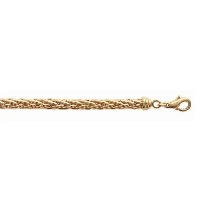 Oriana France bracelet plaqué or maille palmier