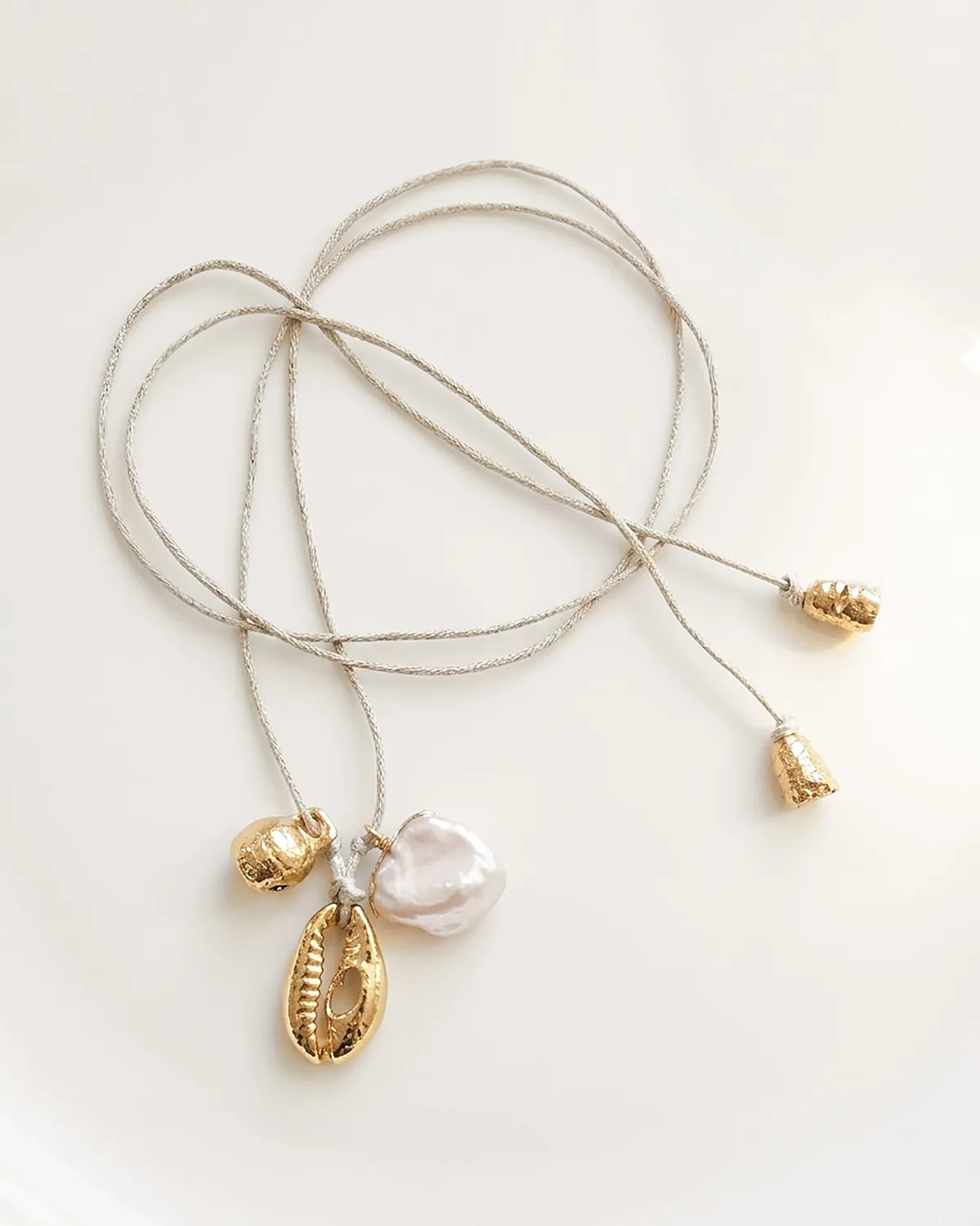 Elise Tsikis Mystras collier perle culture coton