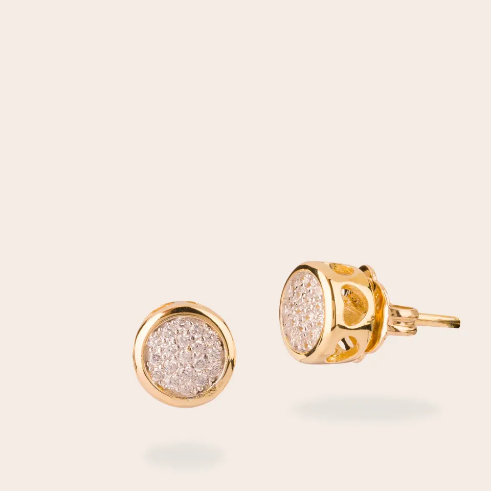 Ultima Edizione Mini Tondino Pavé clous d'oreilles rond