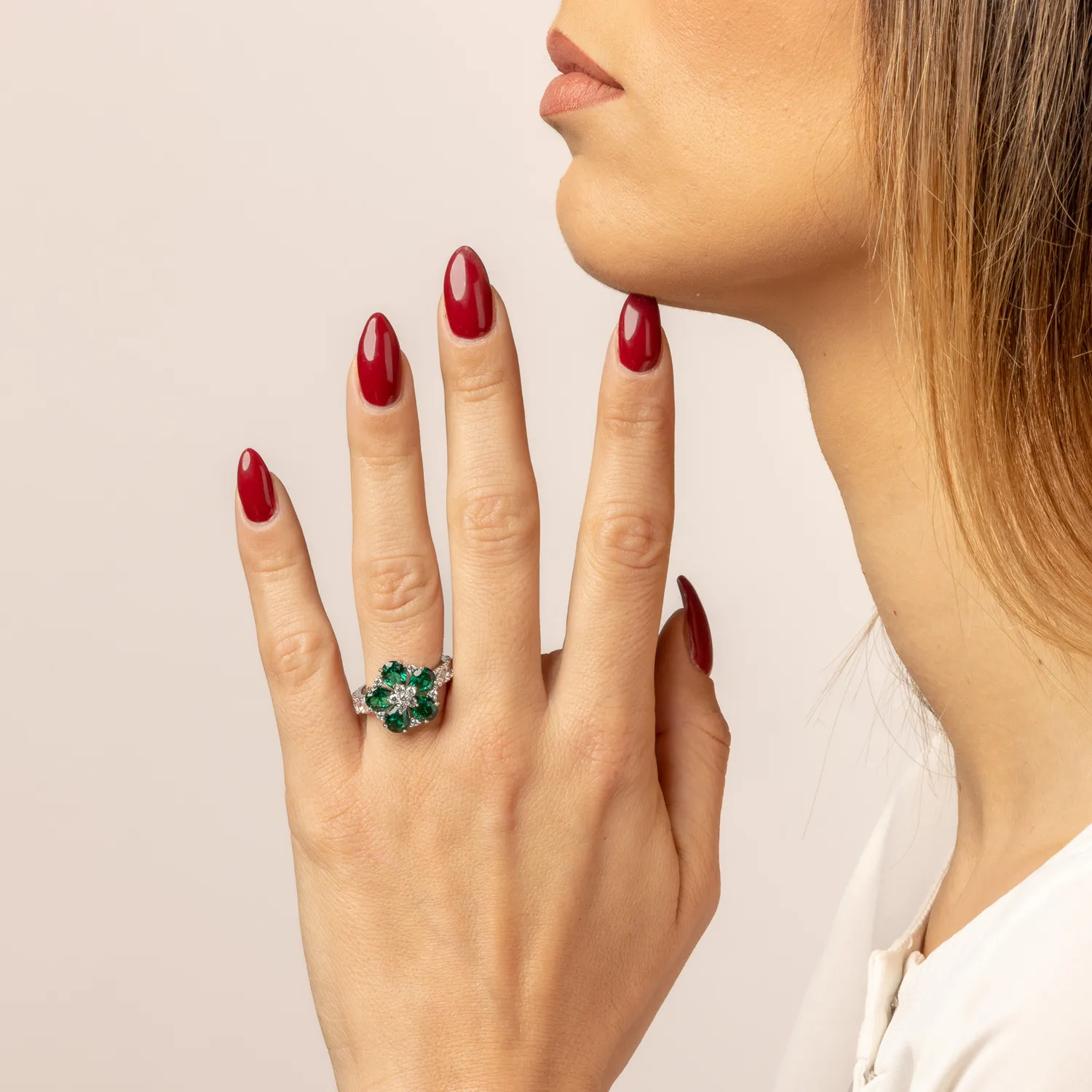 Ultima Edizione Daisy Flower bague fleur couleur