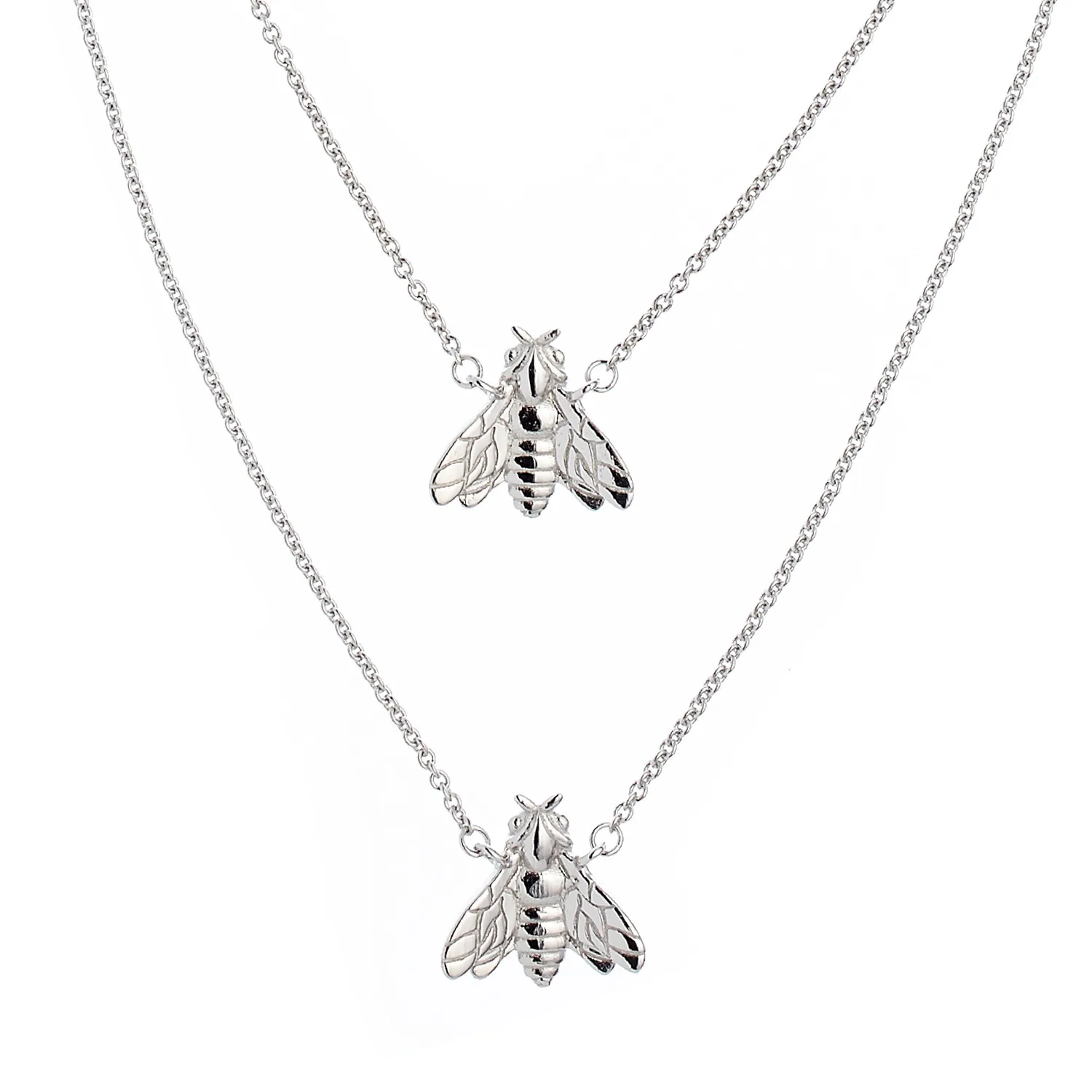 Lorella Tamberi Canal Bee Queen collier abeille zircons rouge