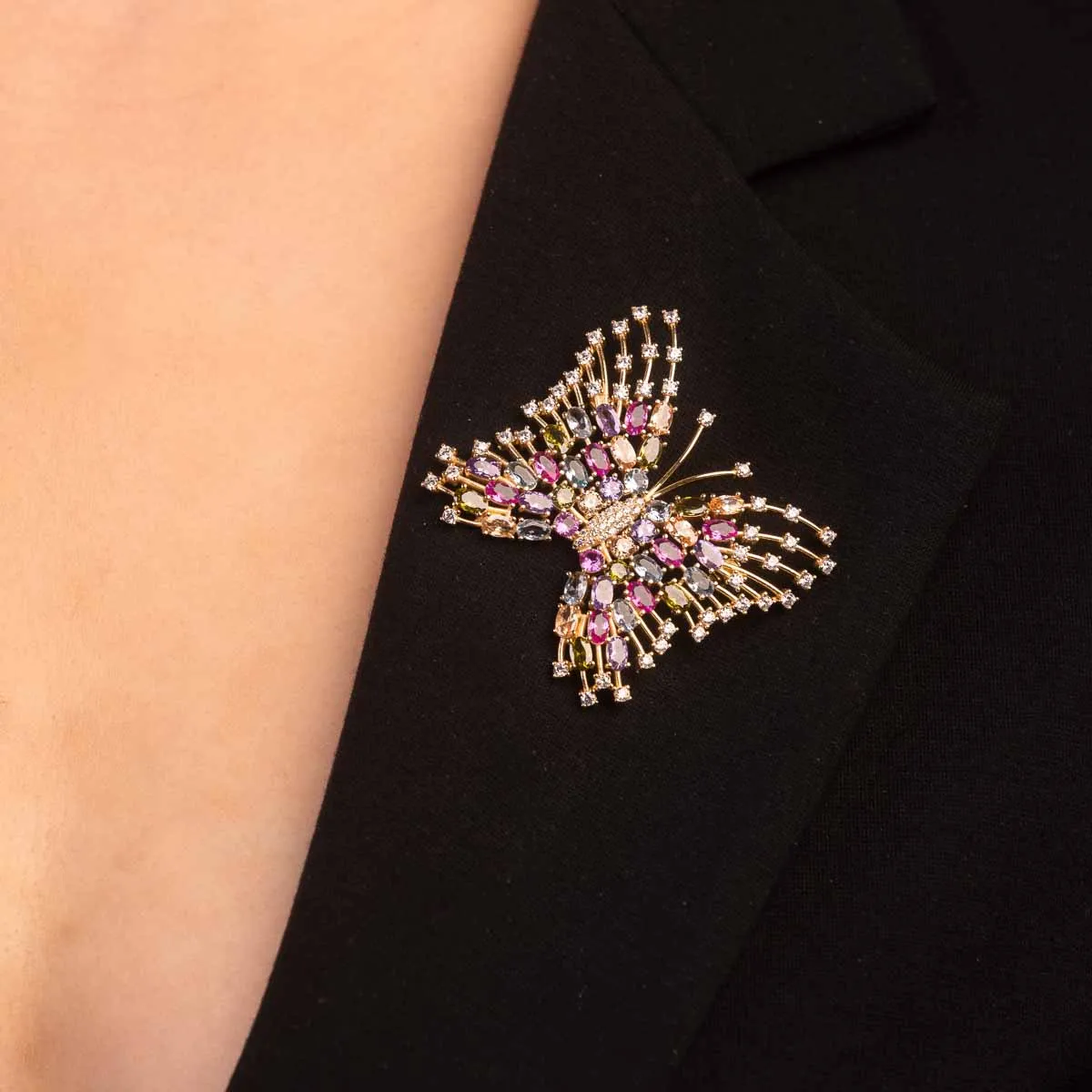 Ultima Edizione farfalla broche papillon multicolore