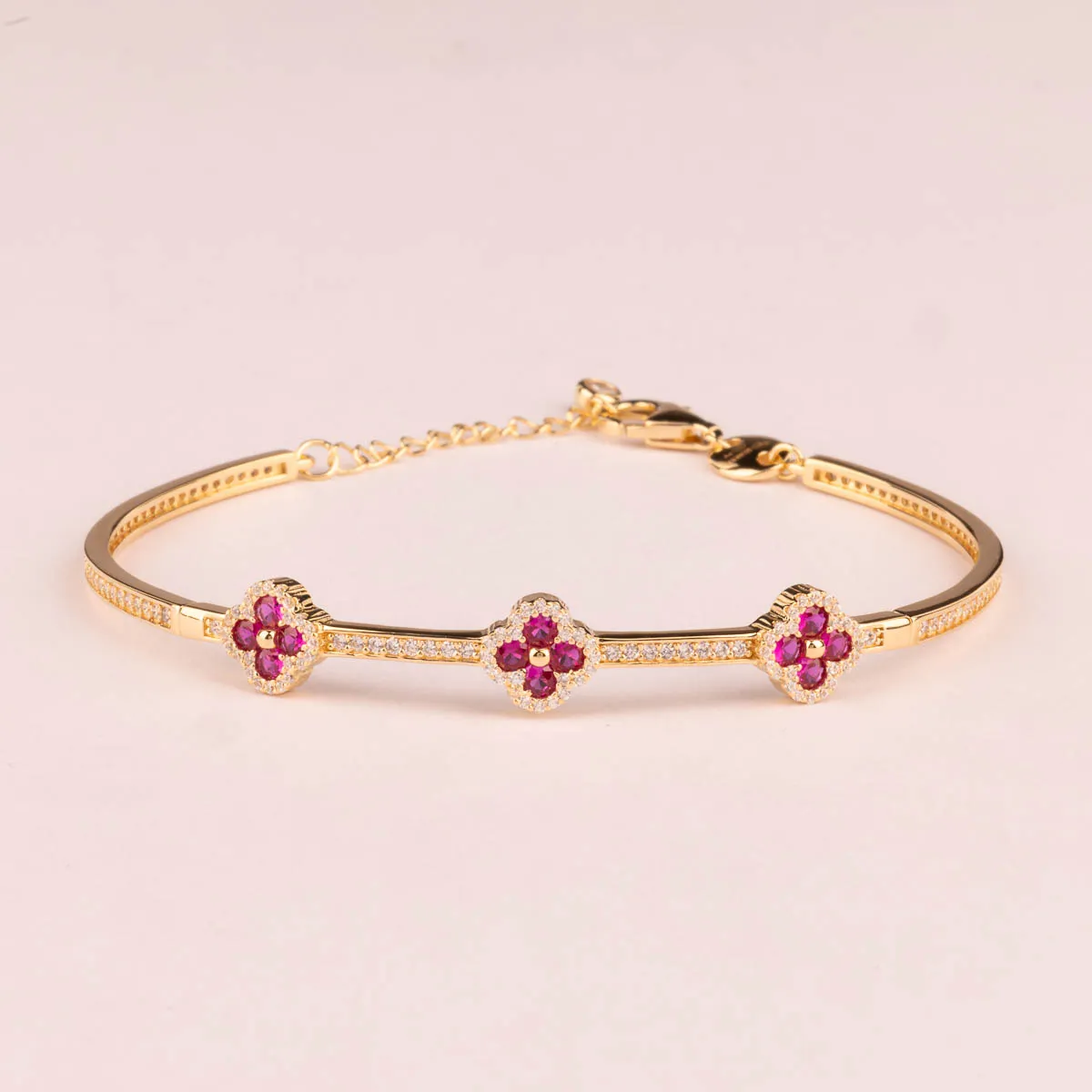 Ultima Edizione 3 fleurs bracelet rigide couleur