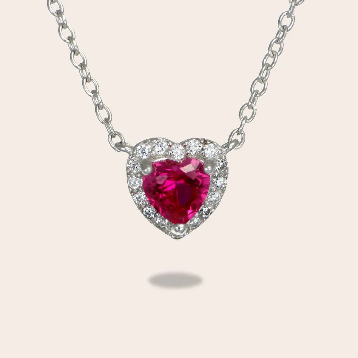 Ultima Edizione micro coeur pendentif pavé couleur