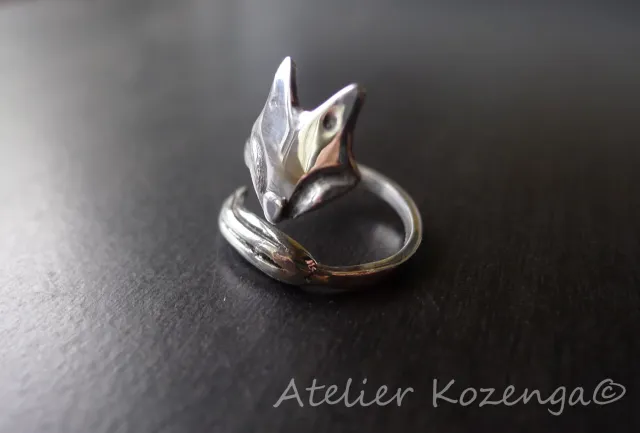 L'Atelier Kozenga Renard bague argent réglable