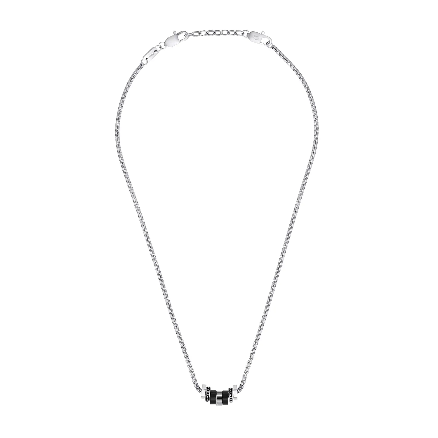 s.Oliver Silber collier homme acier inoxydable argenté