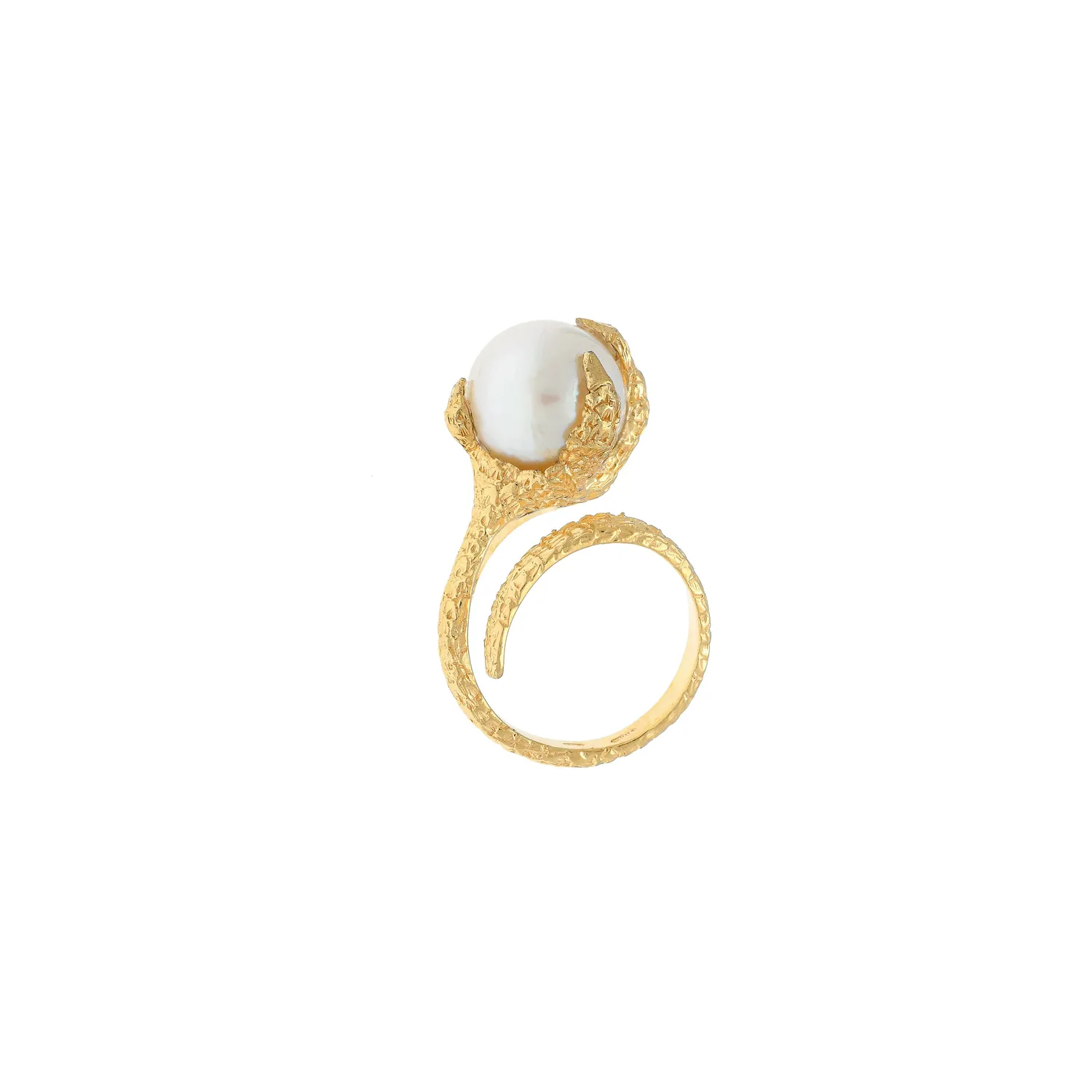 Lorella Tamberi Canal Artemis Talon bague perle dorée