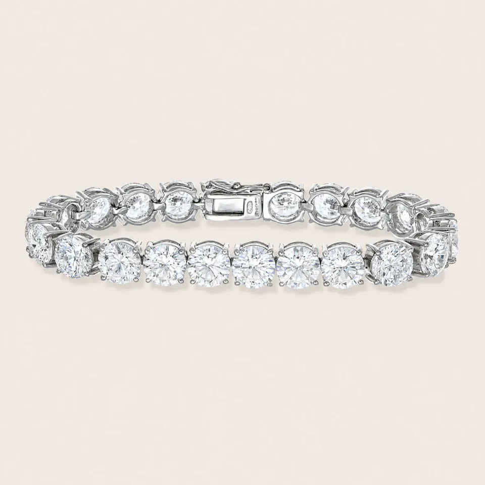 Ultima Edizione tennis blanc 8 mm bracelet rivière