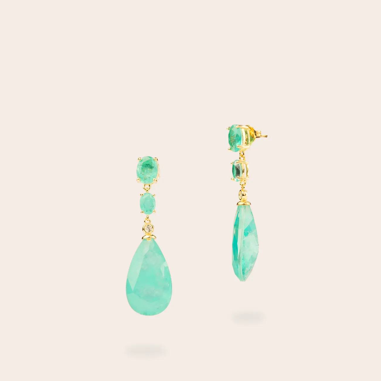 Ultima Edizione Ovali boucles pendantes goutte couleur