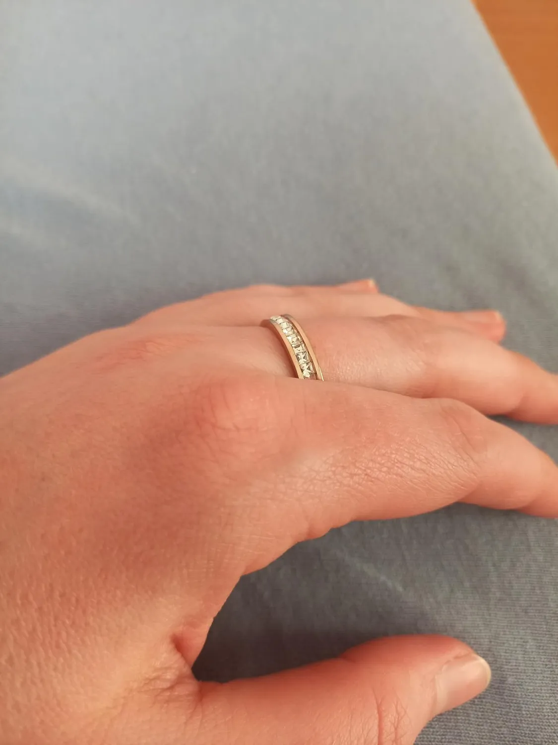s.Oliver Bague Femme Acier Cristal Taille 52 Argentée