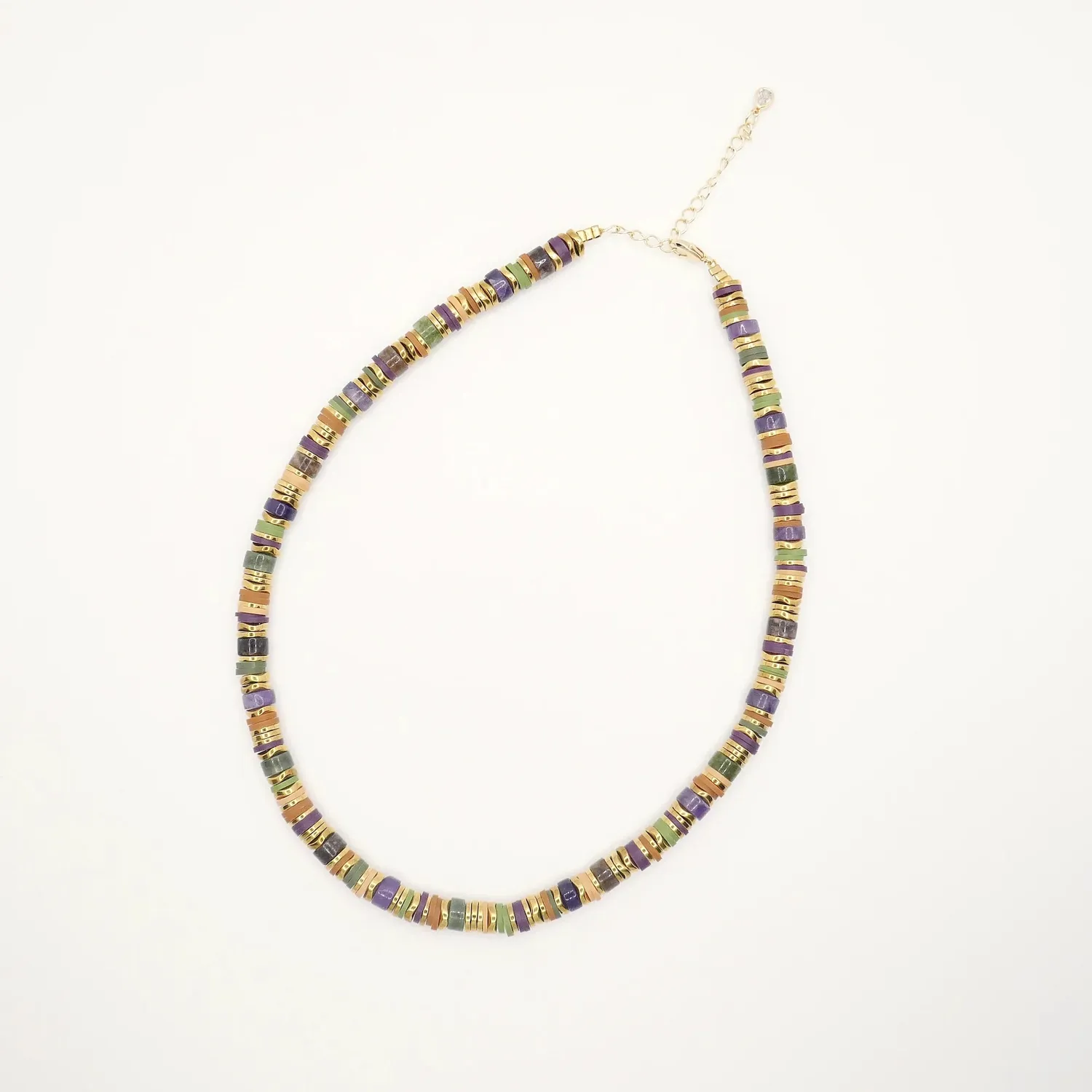 Cloralys Elwood collier heishi violet 37 cm