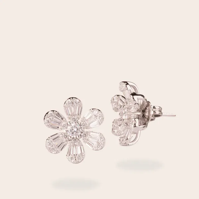 Ultima Edizione Flower Blanc boucles puces fleur