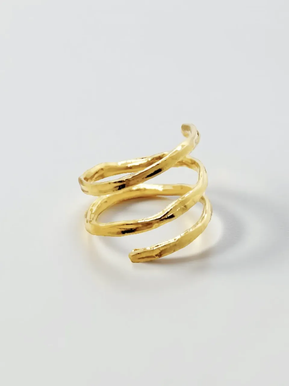 Elise Tsikis Surate bague or jaune ajustable