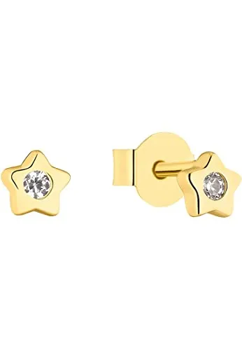 s.Oliver 2034844 boucles d’oreilles étoile doré 0,4 cm argent