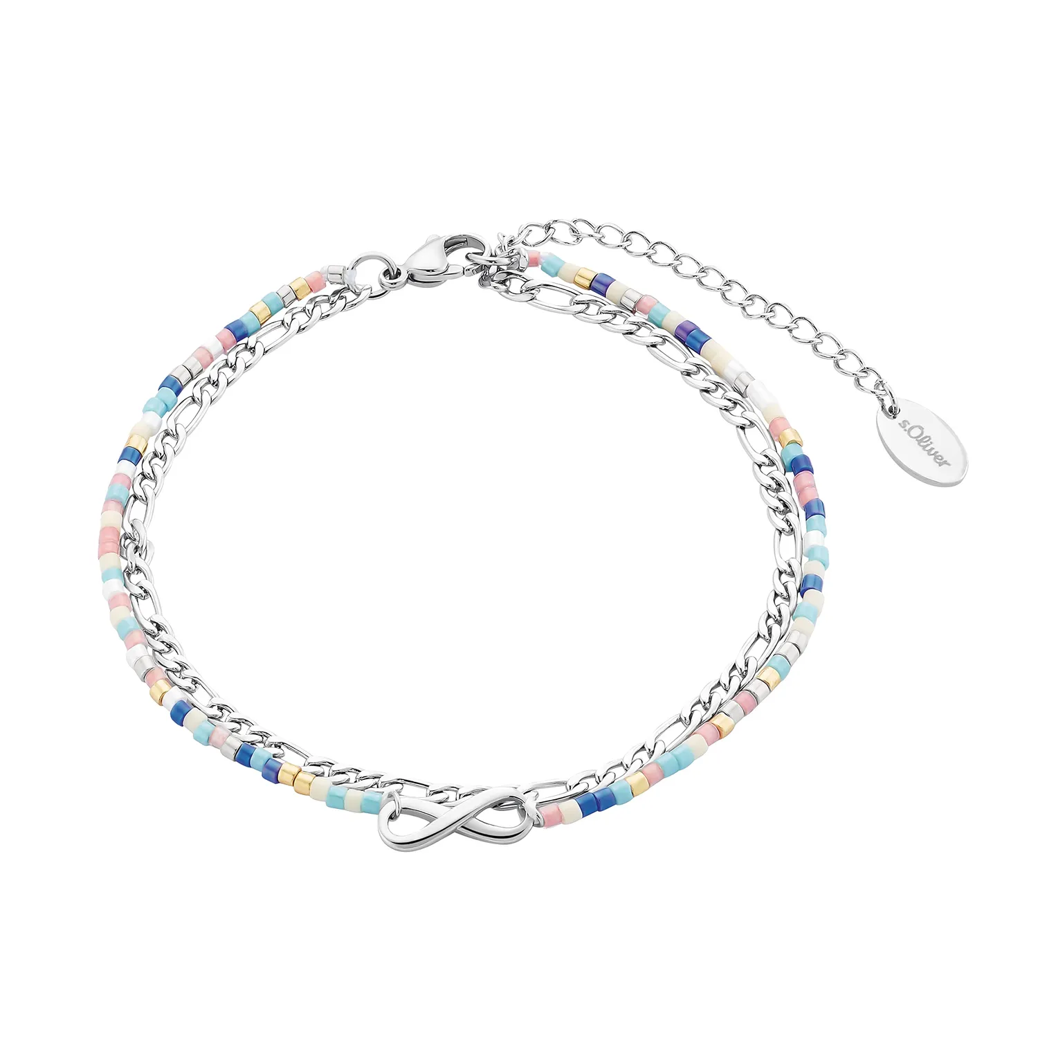s.Oliver Bracelet Cheville Étoile Argent 22+5 cm Été