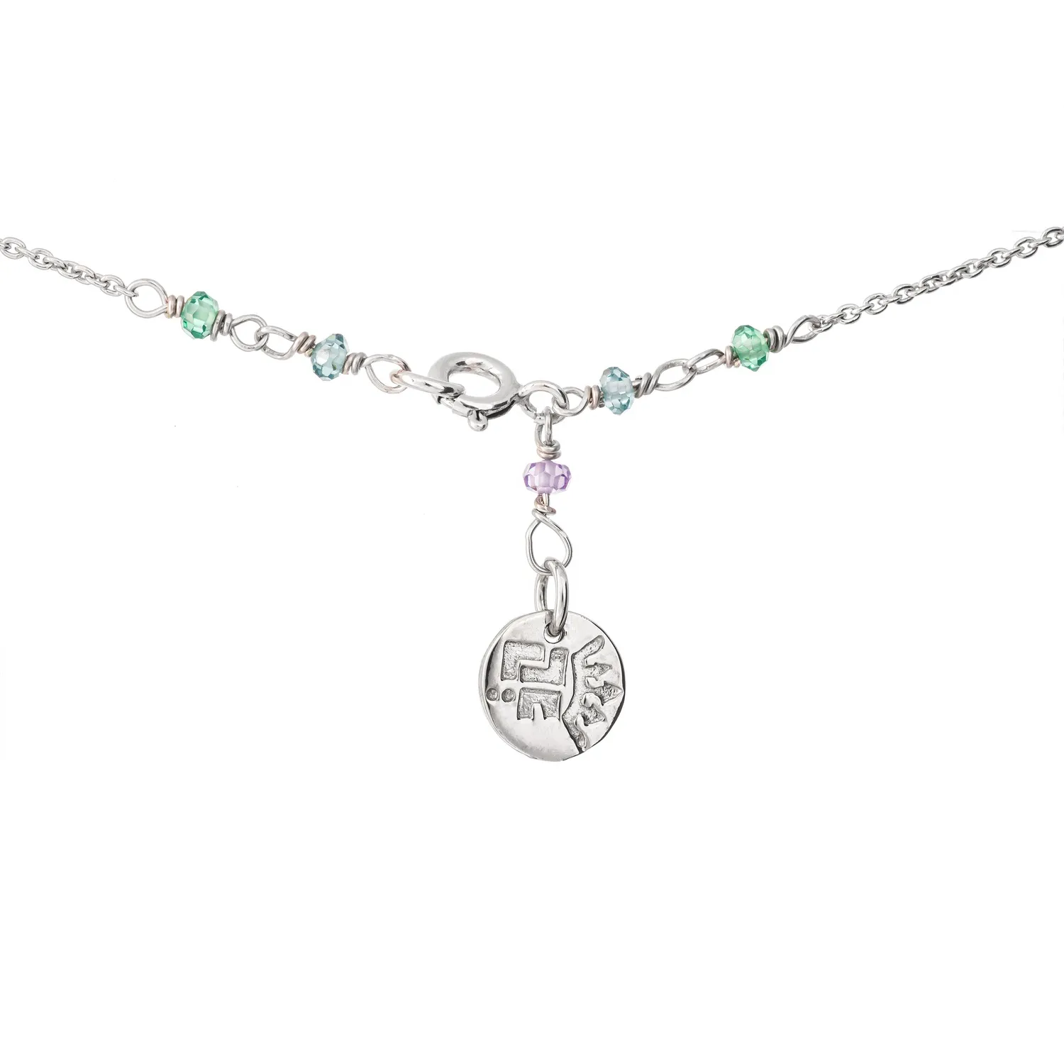Lorella Tamberi Canal Artemis Wing collier long argenté zircons
