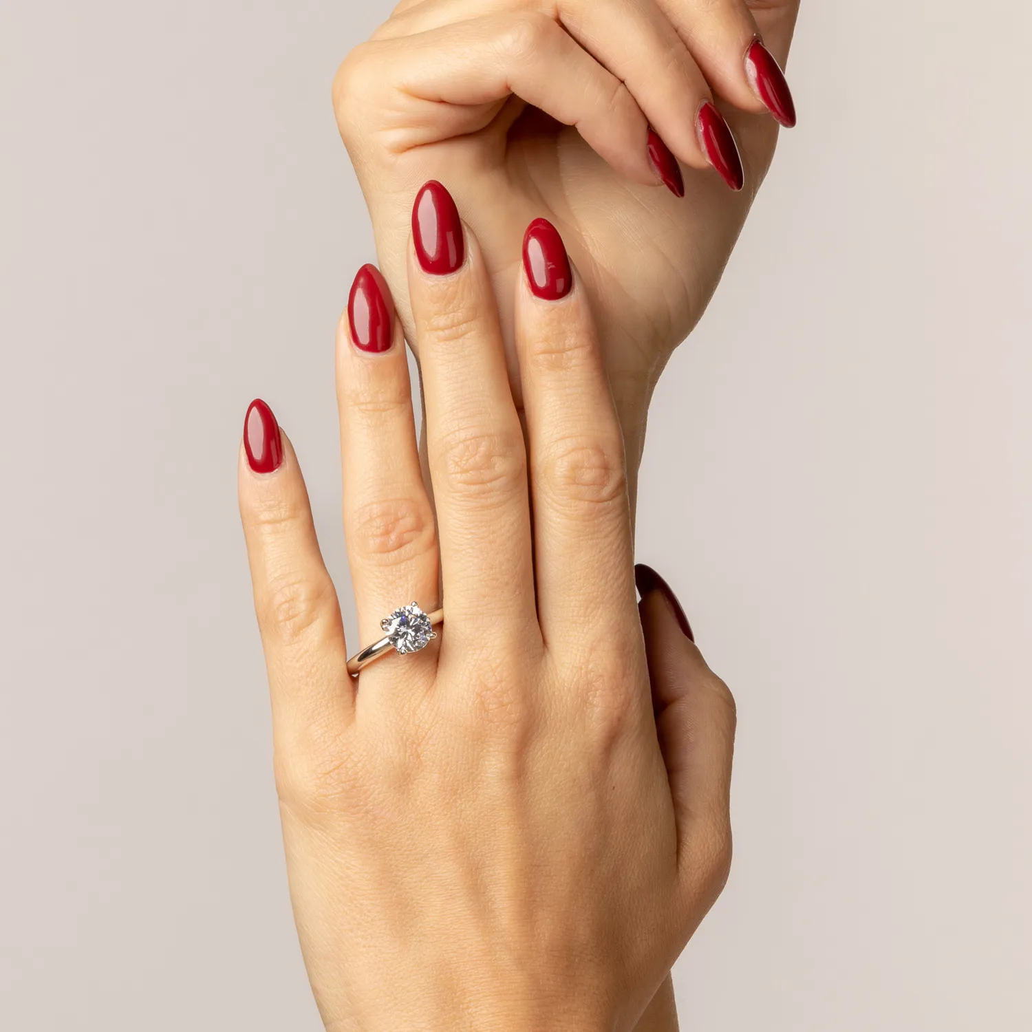 ULTIMA EDIZIONE Solitario 9 mm bague solitaire tige lisse