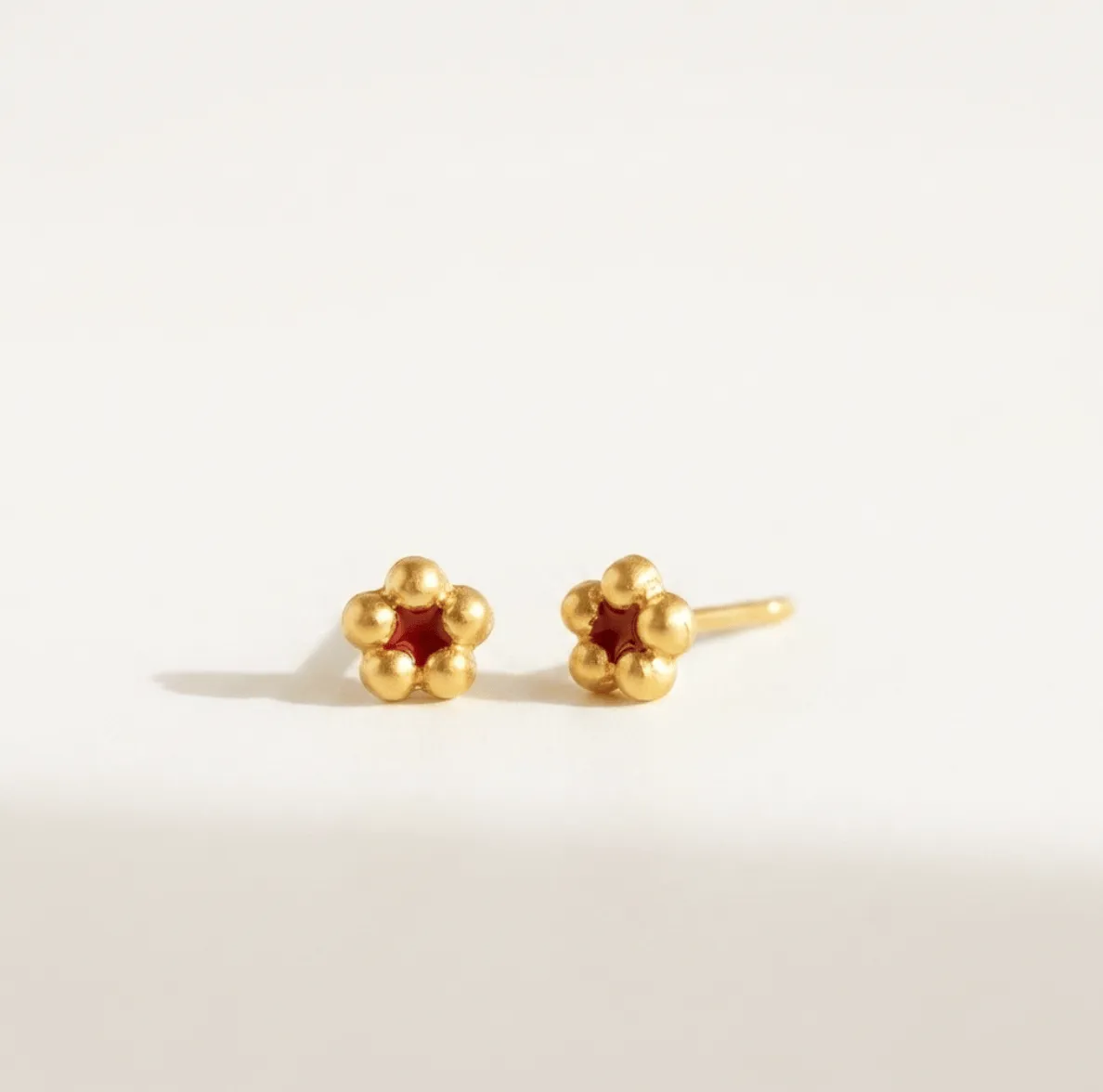 Elise Tsikis Rosi boucles d'oreilles rose doré