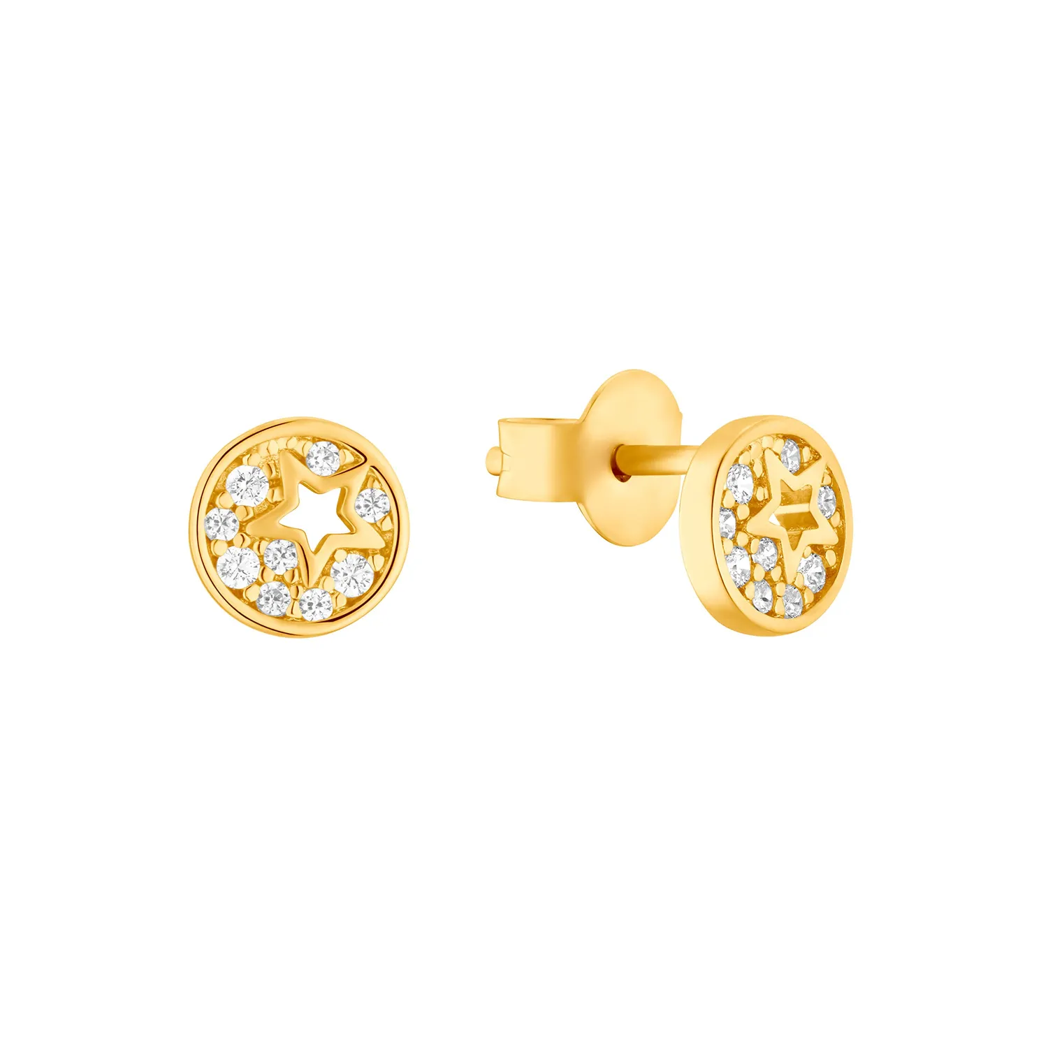s.Oliver Étoile boucles d'oreilles fille argent blanc