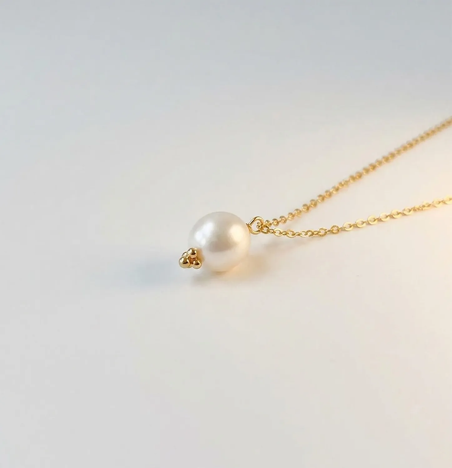 Elise Tsikis Elias collier perle eau douce 40 cm