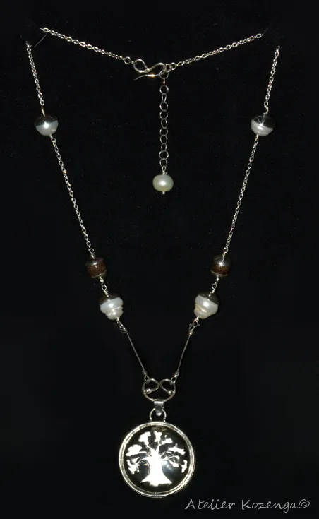 L'Atelier Kozenga Perles baroques collier argent 950