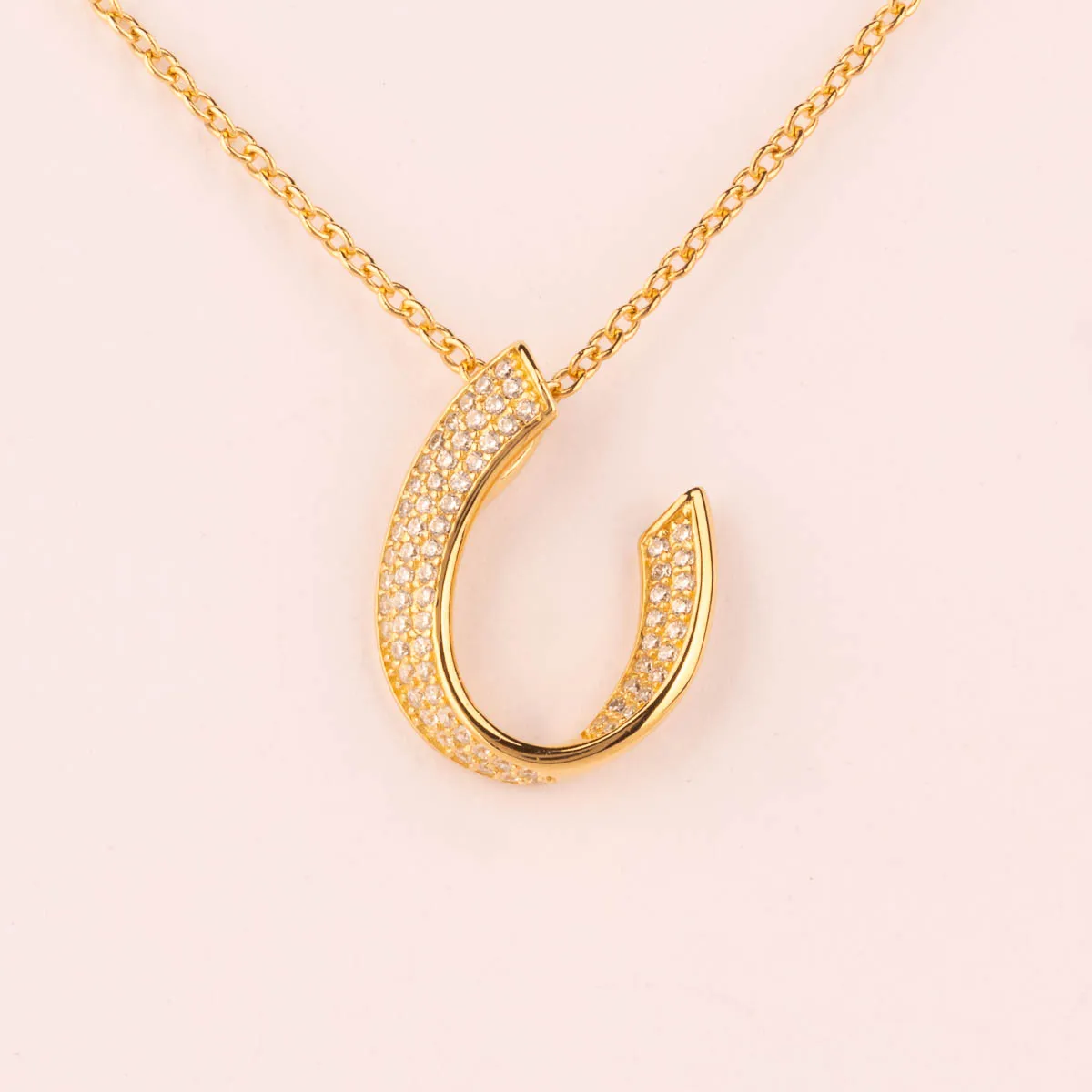 Ultima Edizione Virgola Pave pendentif virgule zircons