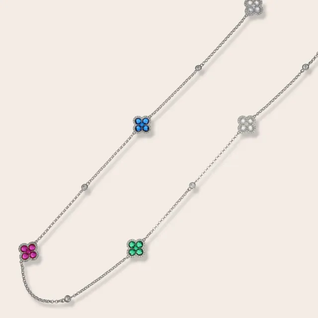 Ultima Edizione Flower 90 cm collier multicolore