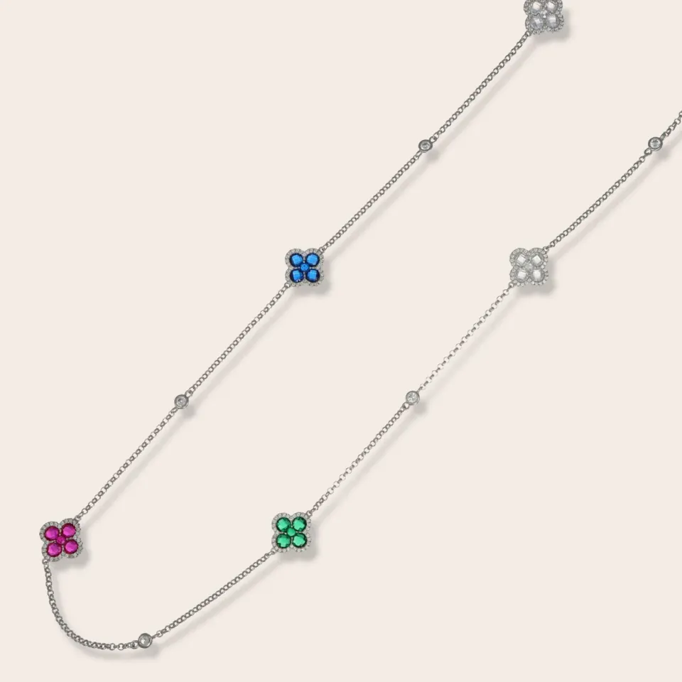 Ultima Edizione Flower 90 cm collier multicolore