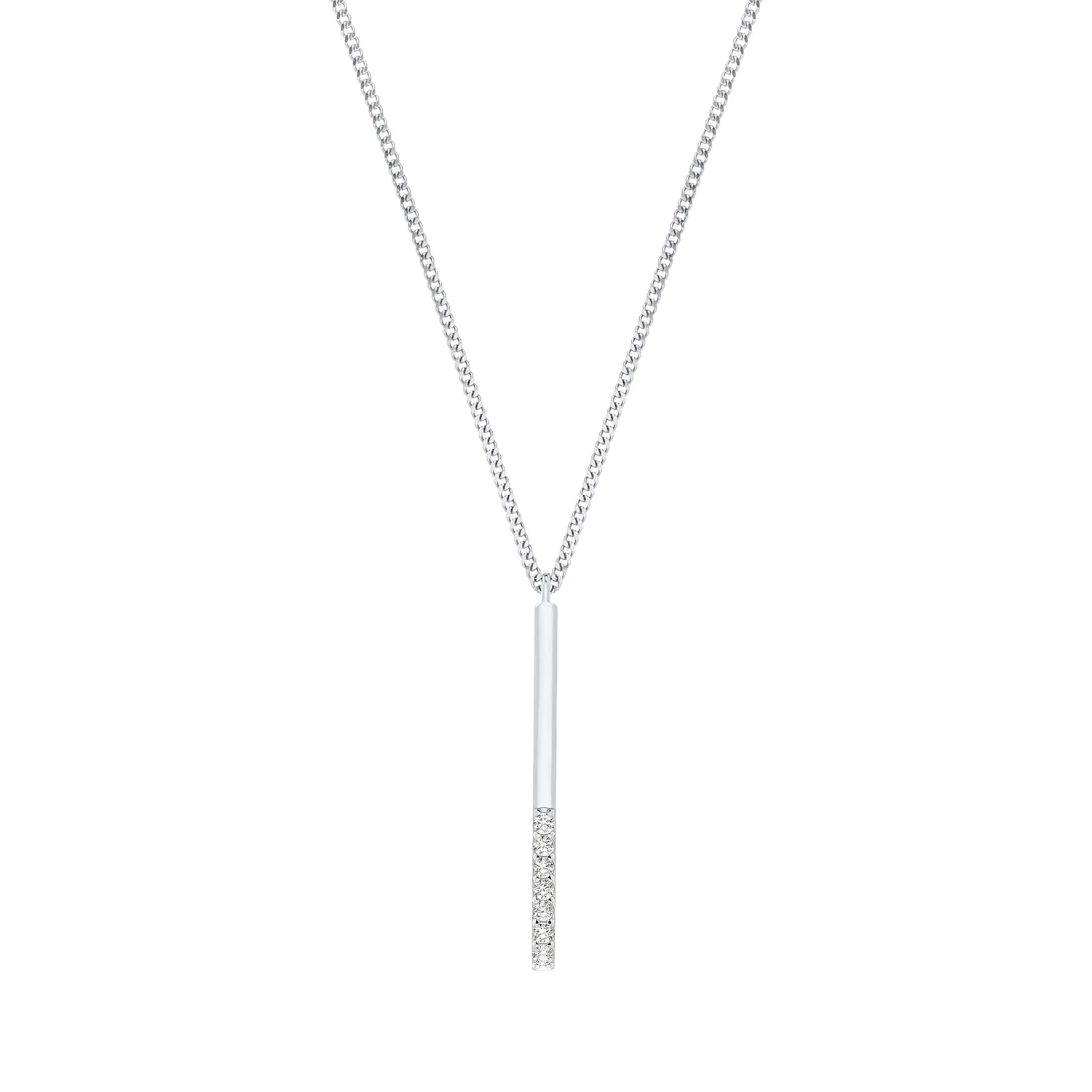 s.Oliver Collier Femme Argent 925 Ancre Zircone