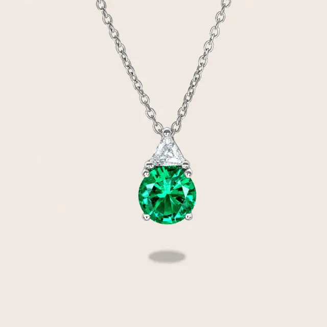 Ultima Edizione double pierre small rond pendentif