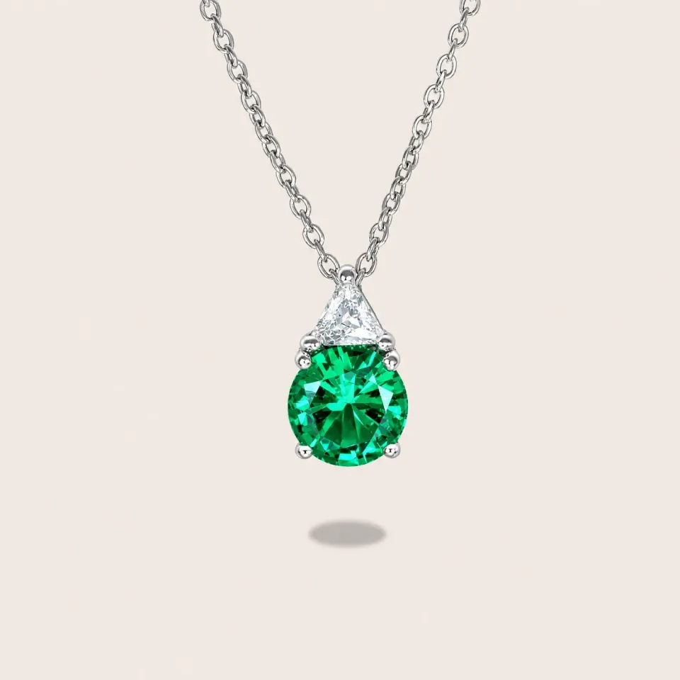 Ultima Edizione double pierre small rond pendentif