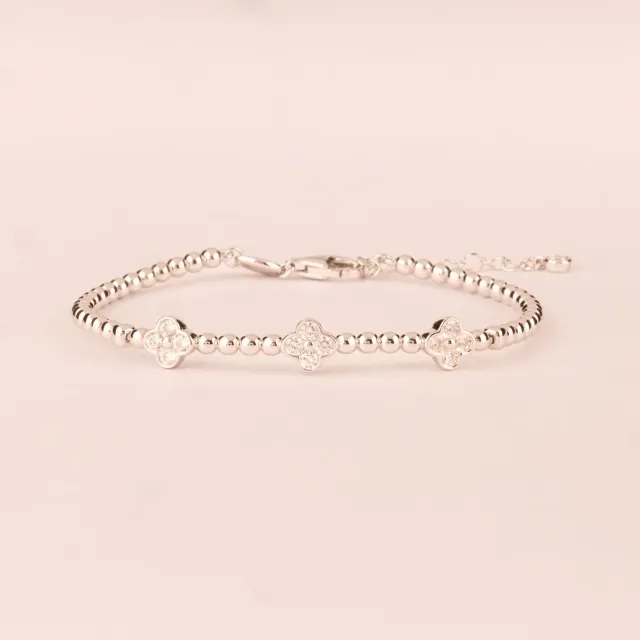 Ultima Edizione 3 Fiori Zirconi bracelet bangle fleurs
