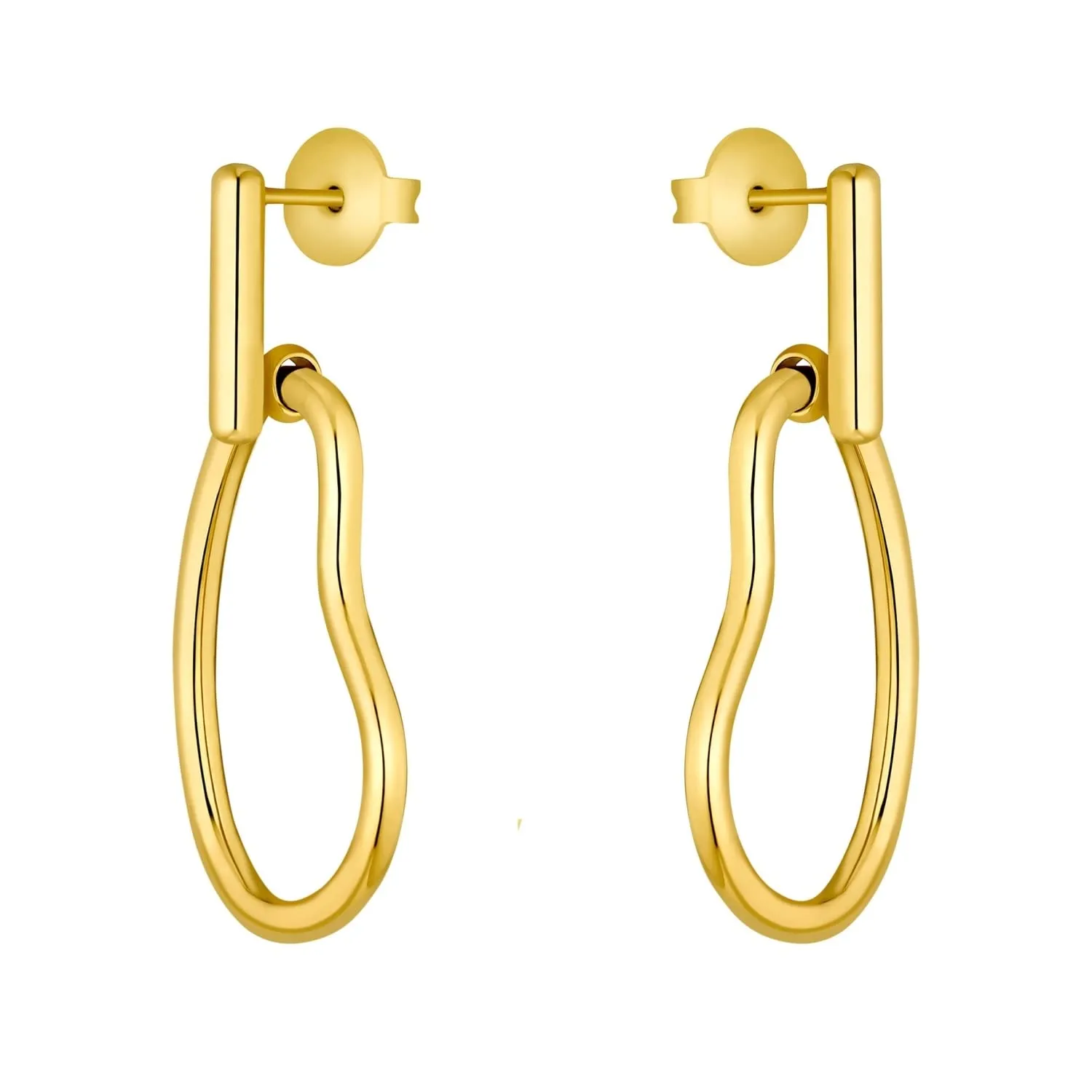 s.Oliver 2034928 boucles d'oreilles dorées acier