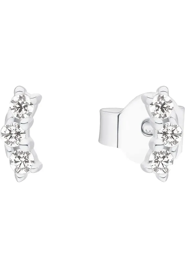s.Oliver clous d'oreilles argent zircone 0,6 cm femme