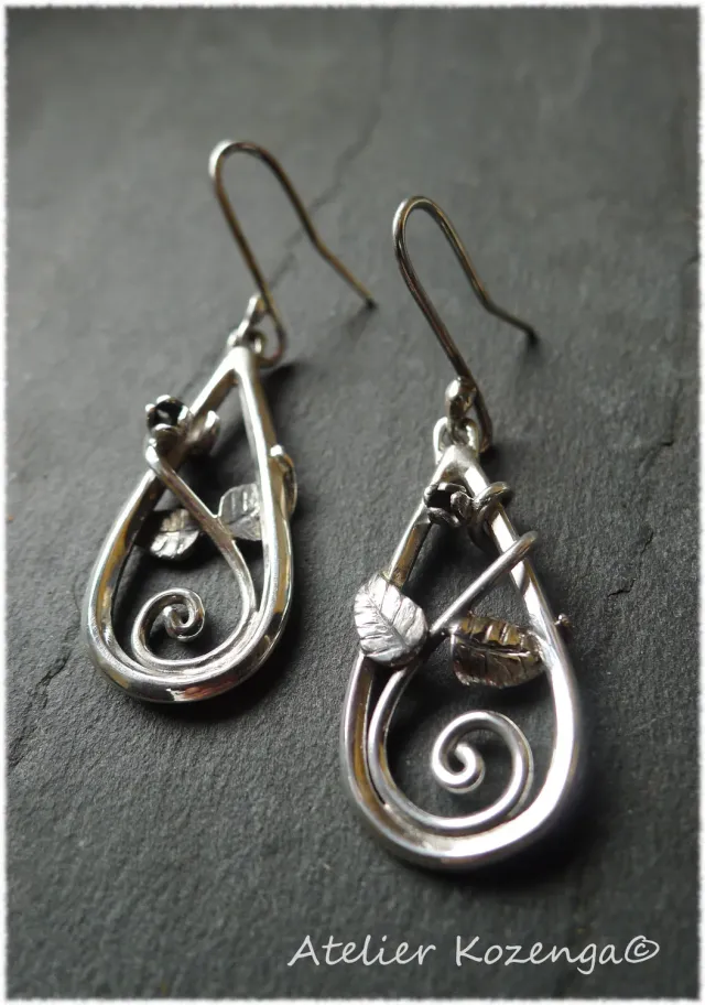 L'Atelier Kozenga Liane boucles d'oreilles argent 950