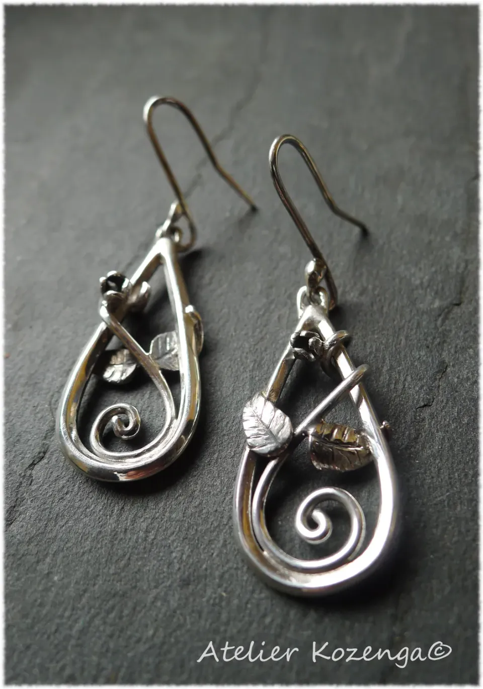 L'Atelier Kozenga Liane boucles d'oreilles argent 950