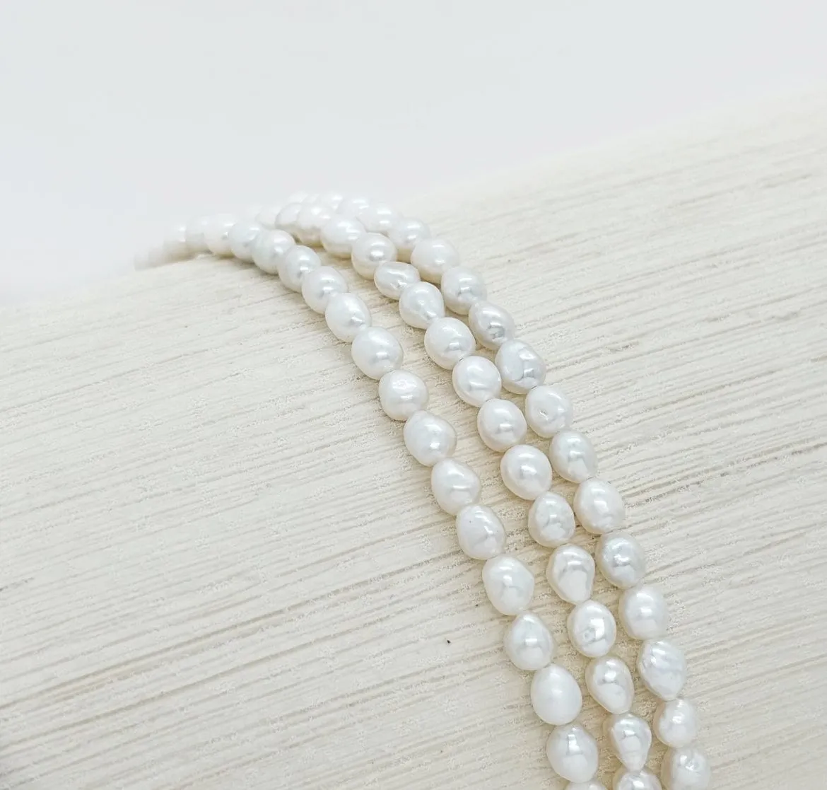 Elise Tsikis Aphrodite Demeter collier perles 3 rangs
