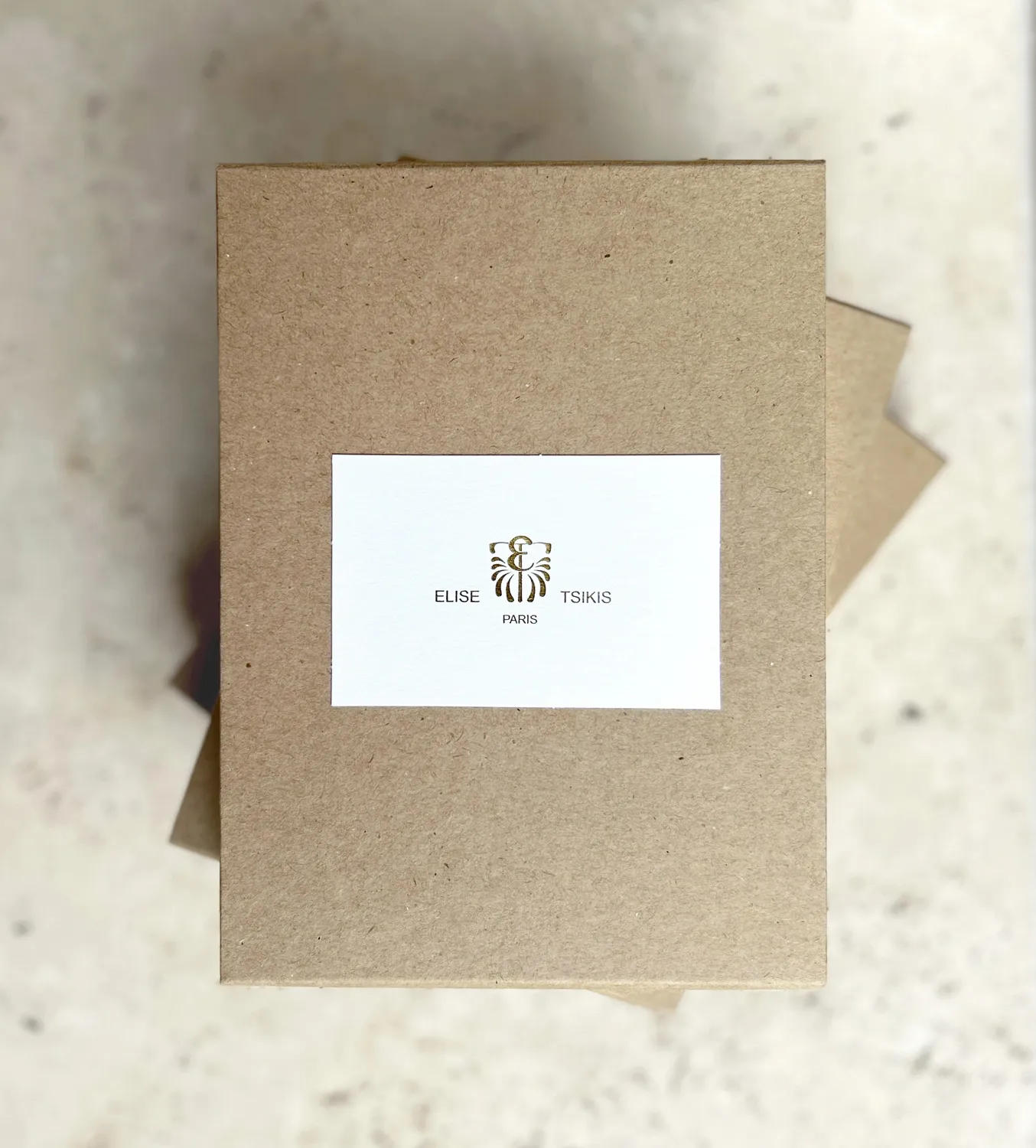 Elise Tsikis Molyvos collier fleur doré 45 cm
