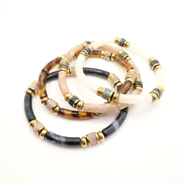 Cloralys Carmen hiver bracelet jonc élastique hématite
