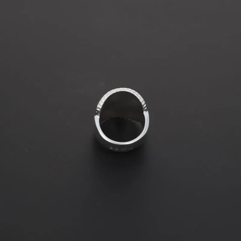 Secret de Cuir N°715 bague semeuse réglable argent