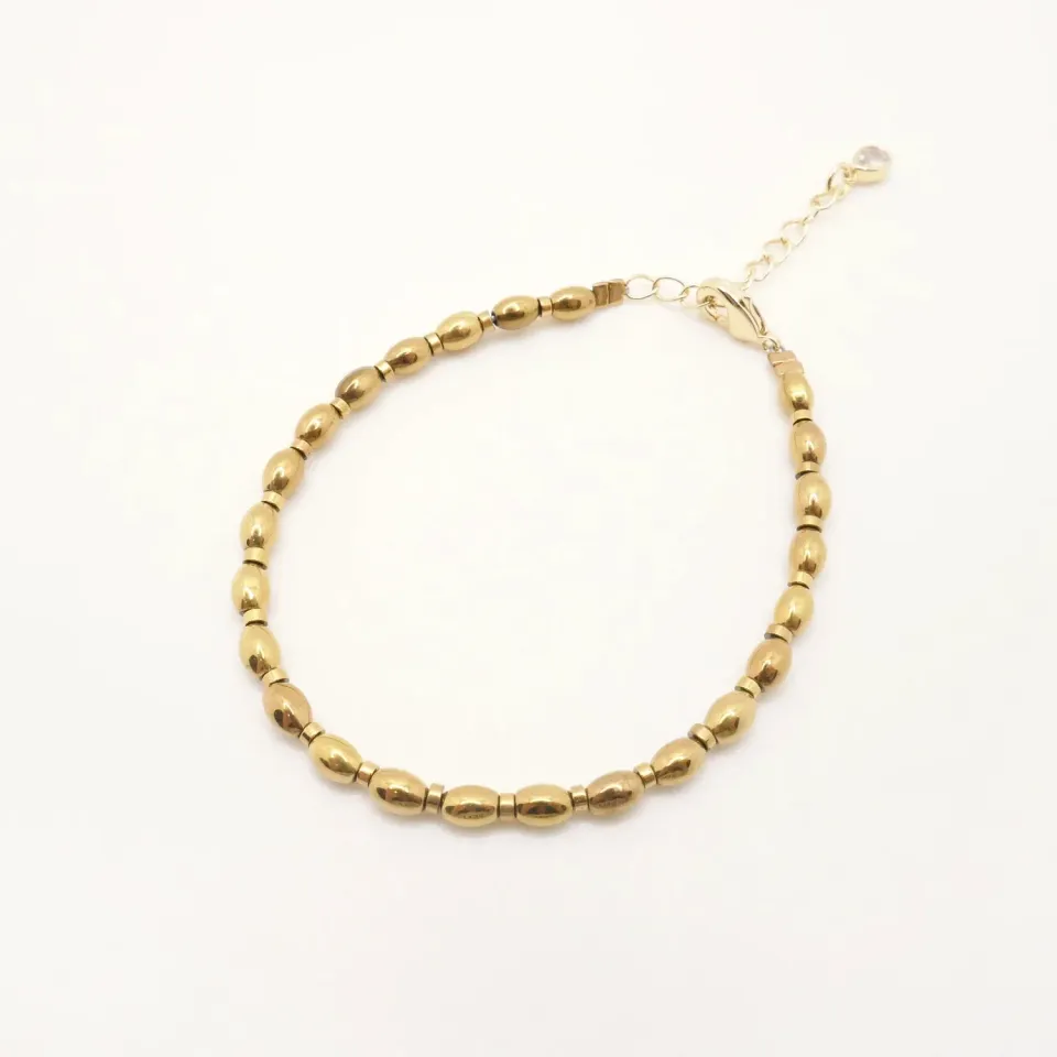 Cloralys Liliane bracelet hématite gold 15 cm