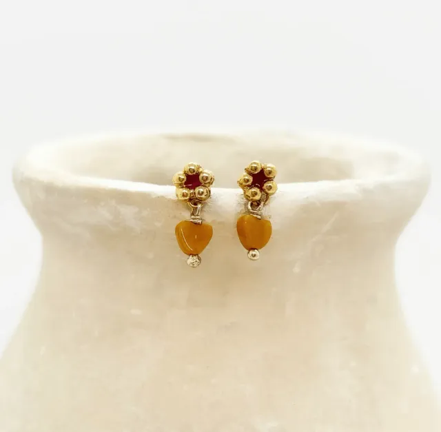 Elise Tsikis Fleur Grenadine Alis boucles enfant orange