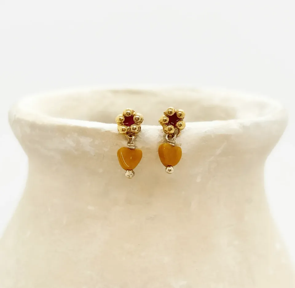 Elise Tsikis Fleur Grenadine Alis boucles enfant orange