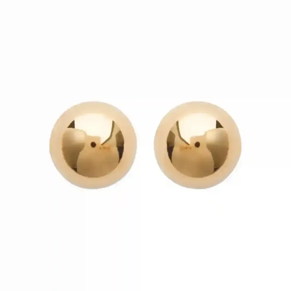 Oriana France puces boule 5 mm plaqué or