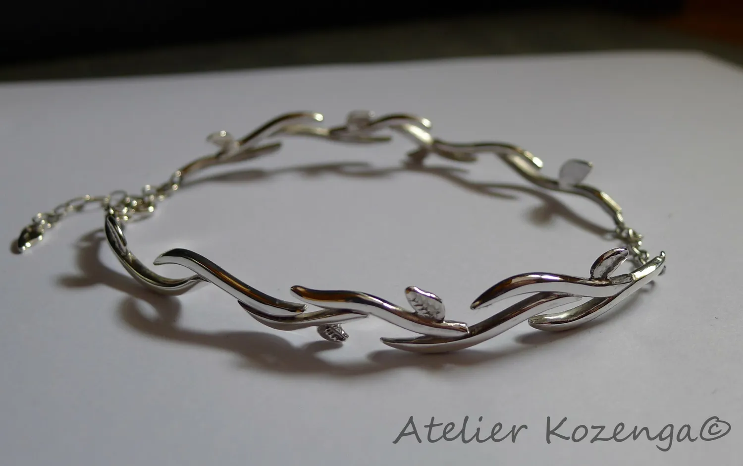 L'Atelier Kozenga Végétal bracelet de cheville argent 950
