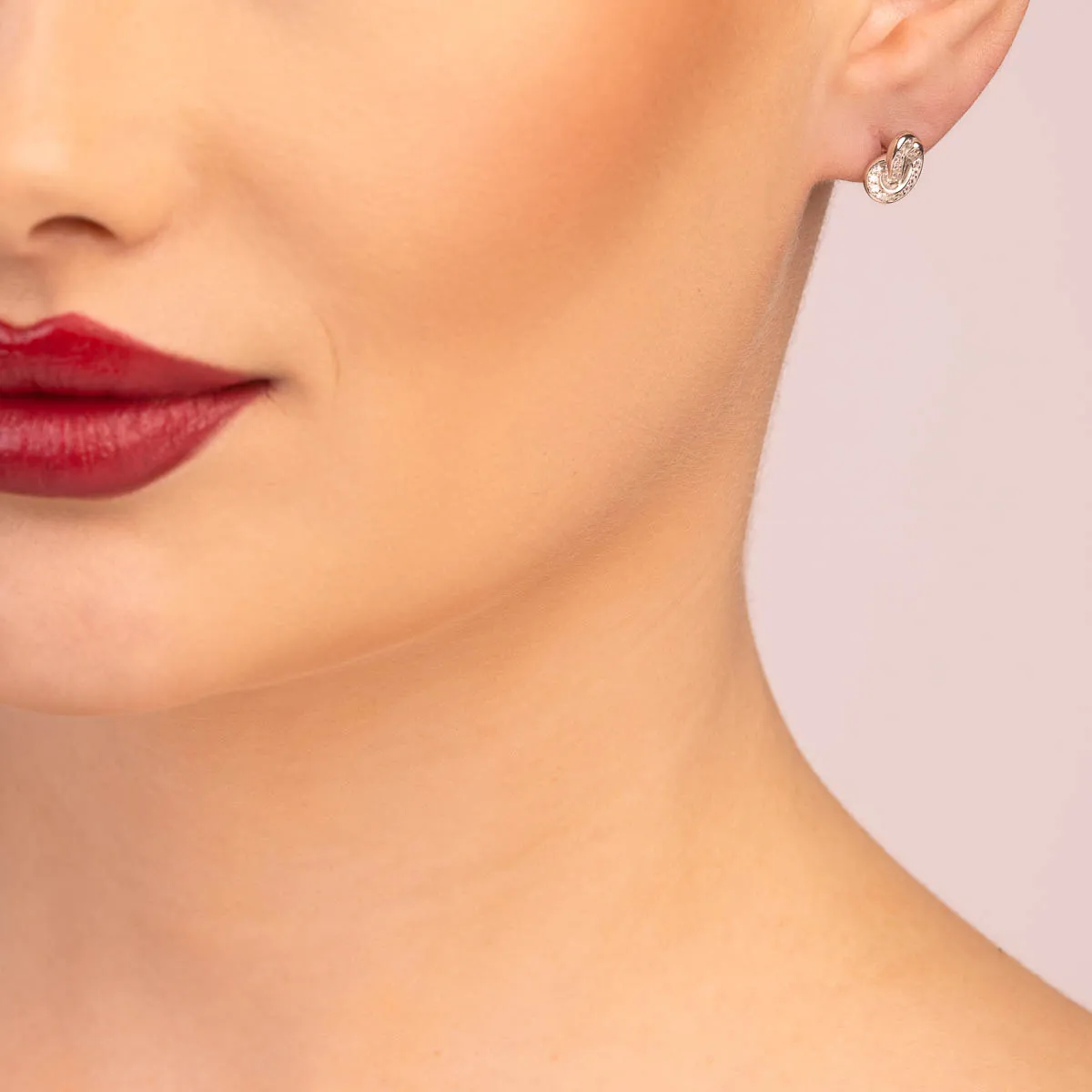 ULTIMA EDIZIONE Nodo Semplice boucles d'oreilles zircons