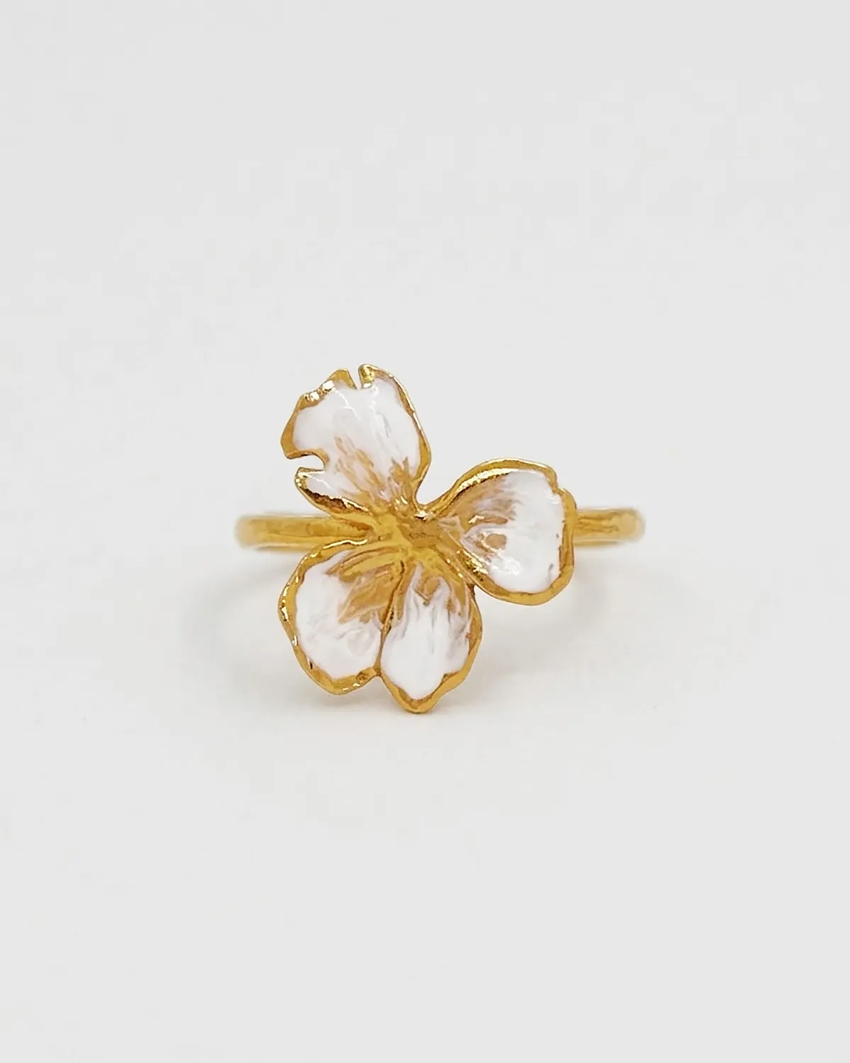 Elise Tsikis Elysia Small bague fleur émaillée