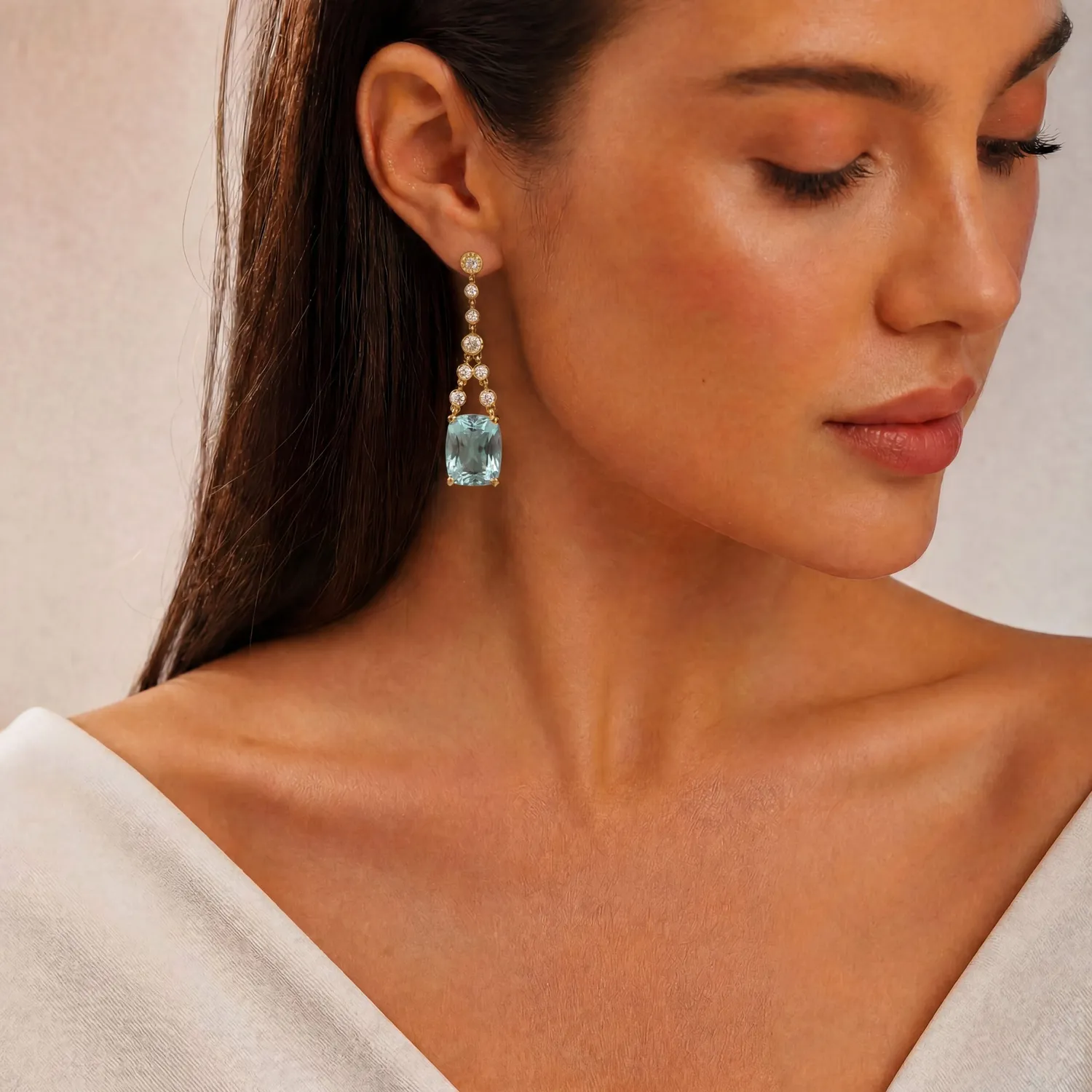 Ultima Edizione boucles d’oreilles pendantes pierre