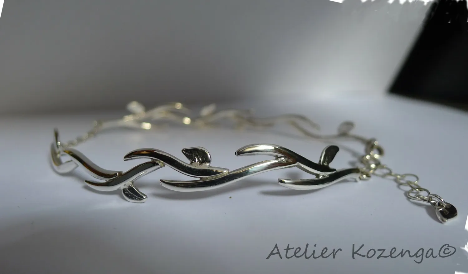 L'Atelier Kozenga Végétal bracelet de cheville argent 950